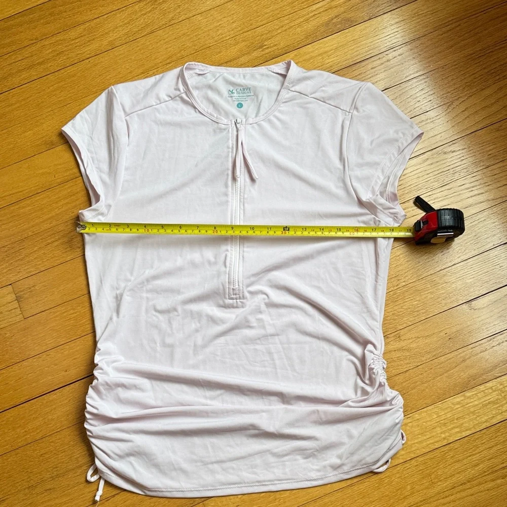 Carve Designs Light Pink Swim Rash Guard Coverup - Picture 3 of 6